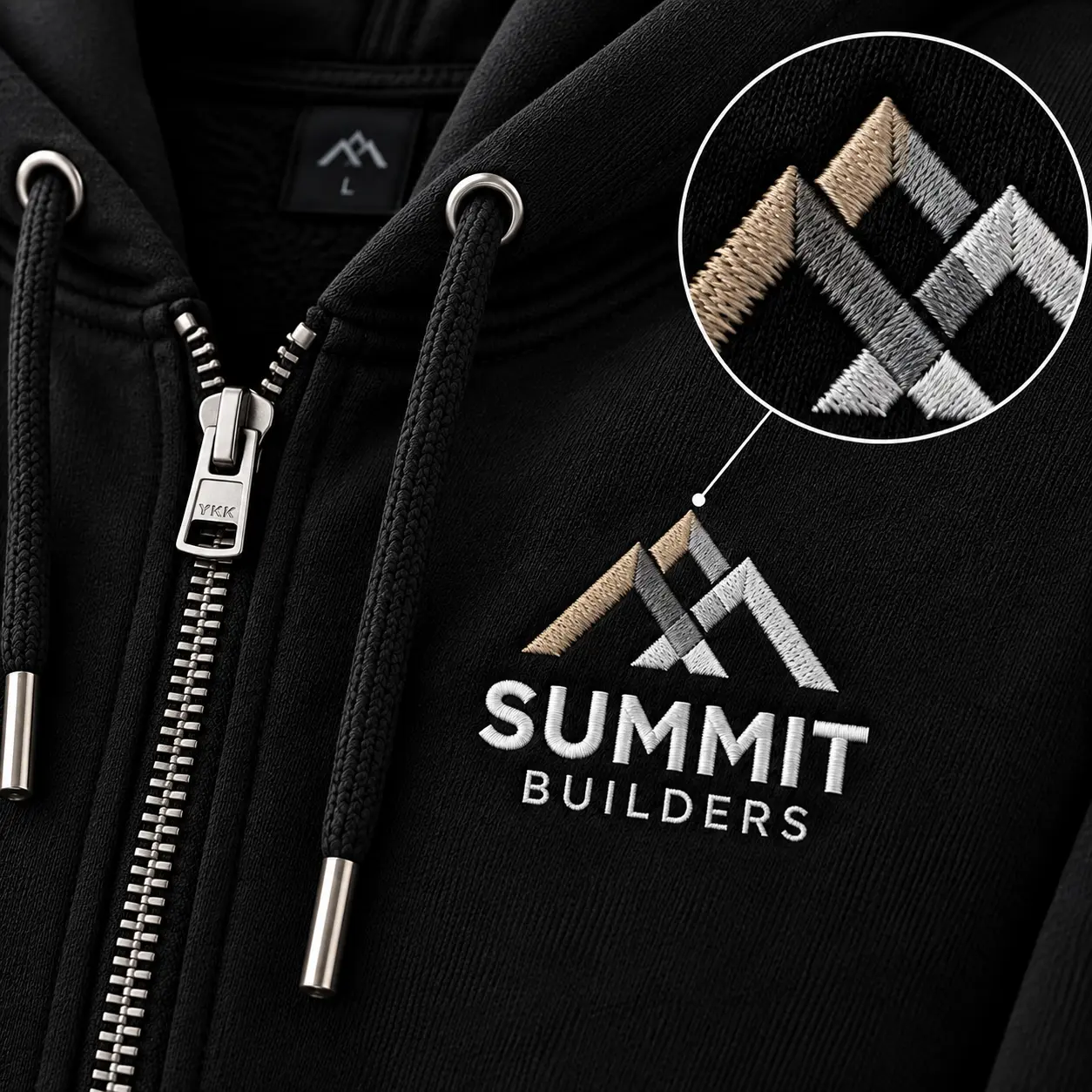 Custom full-zip hoodie