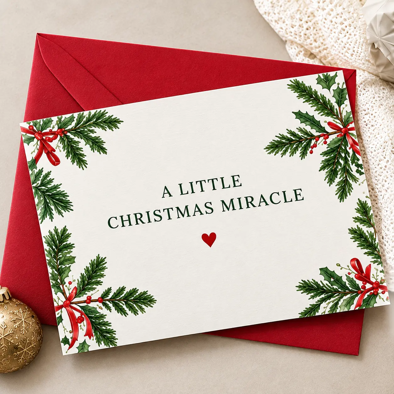 Holiday Birth Announcement